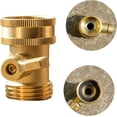 thumbnail image 2 of Garden Hose Shut Off Valve Solid Brass Heavy Duty 3/4 Inch Flow Control 4 Pack, 2 of 7