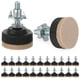 thumbnail image 2 of Niveladores de muebles, 24 patas niveladoras con protector de suelo de fieltro y contratuerca, niveladores de patas de mesa ajustables, patas niveladoras resistentes con tornillos para mesas, sillas,, 2 of 7