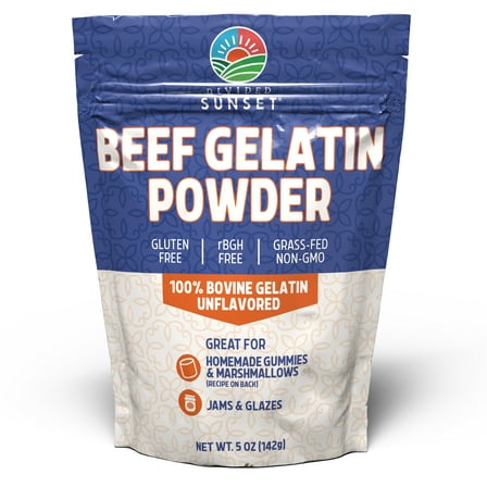 Divided Sunset, Unflavored Beef Gelatin Powder, 5 oz (142 g)