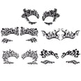 thumbnail image 1 of 5 pares de pegatinas de encaje para ojos, pegatinas de delineador de ojos, calcomanías de delineador de ojos para cosplay, 1 of 7