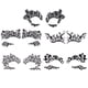thumbnail image 1 of FELTECHELECTR 5 pares de tatuajes temporales de sombra de ojos y delineador para mujer, 1 of 3