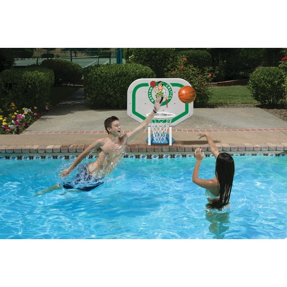 Poolmaster Boston Celtics NBA Pro Rebounder-Style Poolside Basketball Game