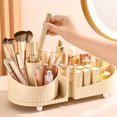 thumbnail image 3 of YAOMOBB Organisateur de Produits de Soins de la Peau Rotatif Organisateur de Maquillage Grande Capacité Rangement de Comptoir pour Pinceaux Rouges à Lèvres, 3 of 5