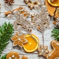 thumbnail image 2 of LOLIPPYY 20pcs Christmas Glitter Berries Stems Artificial Christmas Picks Christmas Tree Ornaments, 2 of 7
