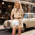 thumbnail image 6 of FORMRS Women Crossbody Purse with Chain Strap Vegan Leather Shoulder Handbag, Beige Rabbits and Carrots, 6 of 7