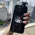 thumbnail image 2 of Bonita funda gótica de dibujos animados de kuromi para iphone 12 11 pro max xs x xr 7 8 plus se 2022, funda blanda de silicona de lujo y2k girl xuanjing  unisex, 2 of 2
