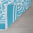 thumbnail image 5 of Alise Rugs Sundown Beach Medallion Indoor/Outdoor Area Rug Aqua/White 5' x 6'11'' 5' x 8' White, 5 of 5