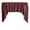 Red Black, variant on Swag Valance Cotton Half Inch Wide Stripes Print 58" Wide / 36" Tall