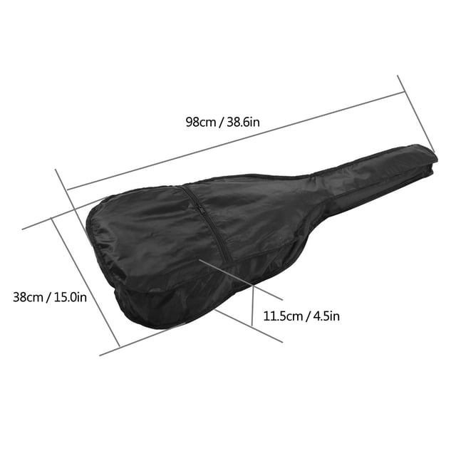 Estuche Para Guitarra De Tela Oxford Negra, Funda Para Guitarra, Para Guitarra De 38 Pulgadas Contra La Abrasión