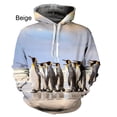 thumbnail image 3 of Sudadera con capucha con estampado de pingüino en 3D, sudadera con capucha con gráfico de animales, sudadera de moda para niños, sudaderas divertidas, ropa Harajuku, sudadera con capucha, 3 of 5