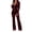 Wine #16, variant on KDDYLITQ Fall Sets for Women Cute Velvet Velour Sweatpants Matching Long Sleeve Zipper Hoodie Lounge Teacher Outfits with Pockets Dark Green 2XL