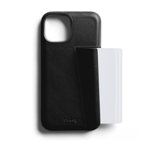 Bellroy Étui en Cuir 3 Card Noir pour iPhone 13 Pro