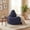 Blue, variant on ELLEGNT Adult Bean Bag Chair - Soft Corduroy Cover & Sponge Filling for Living Room, Bedroom, or Dorm Pink