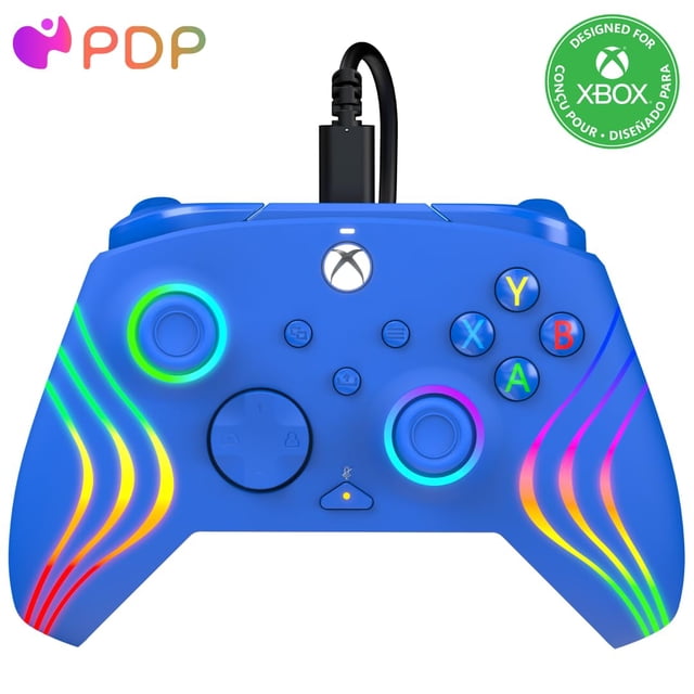 Control Afterglow Wave con cable y RGB para Xbox y PC