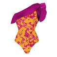 thumbnail image 4 of Snorda Woman Sexy Bikini Swimsuit With Ruffled And One Shoulder Printed Swimsuit Skirt Set Two-Piece, 4 of 4