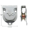 6 Pcs Silver Fixed Pulley, Zinc Plated 1-1/2 Inch Cable Pulleys, Silver ...