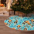 thumbnail image 5 of Rateoe Lovely Sea Otters Pattern Christmas Tree Skirt with Ties , Christmas Tree Decorations, Farmhouse Christmas Decor Xmas Holiday Decorations-36", 5 of 6