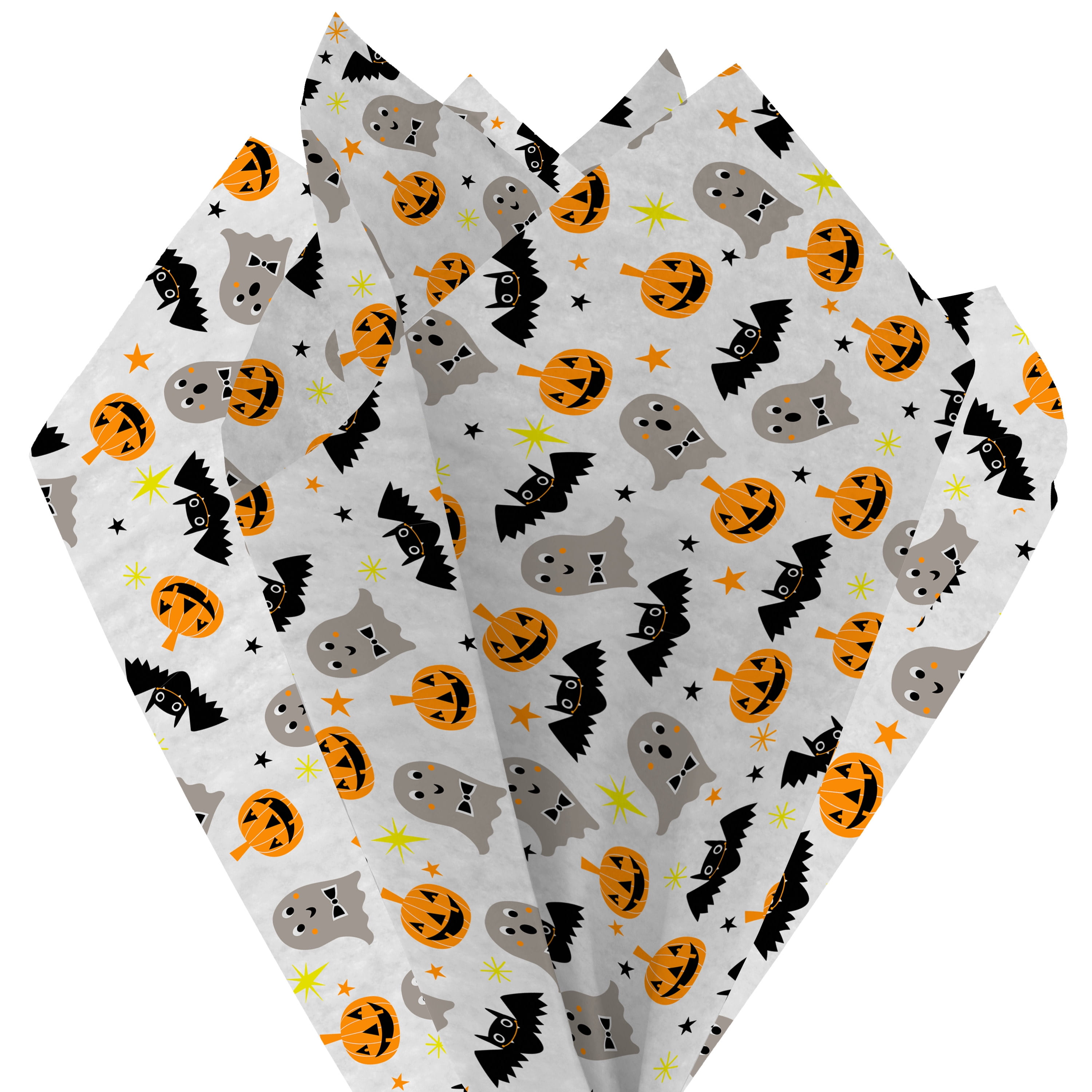Hallmark Halloween Tissue Paper (Ghosts, Bats and Pumpkins), 6 Count