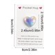 thumbnail image 3 of Regalos En Bolsas De Papel 1Pcs Heart-Shaped Gift Card with Crystal Heart Charm Blue Color Options for Birthdays Holidays Appreciation Gifts 3.54x2.36" JASKFLY, 3 of 9