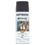 Black Night, Rust-Oleum Stops Rust Metallic Paint-7250830, 11 oz