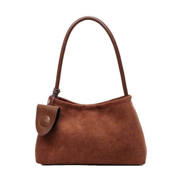 MDUKONU Suede Shoulder Bag for Women, Leather Handbags Tote Bag, Elegant Clutch Top Handle Satchel Purse Work Travel