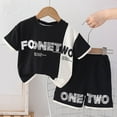 thumbnail image 5 of GXWEA 3T Boy Clothes 5T Boy Clothes Toddler Baby Boy Short Sleeve Shirt & Casual Shorts Set Summer Outfits Clothes Black 12-18 Months, 5 of 9