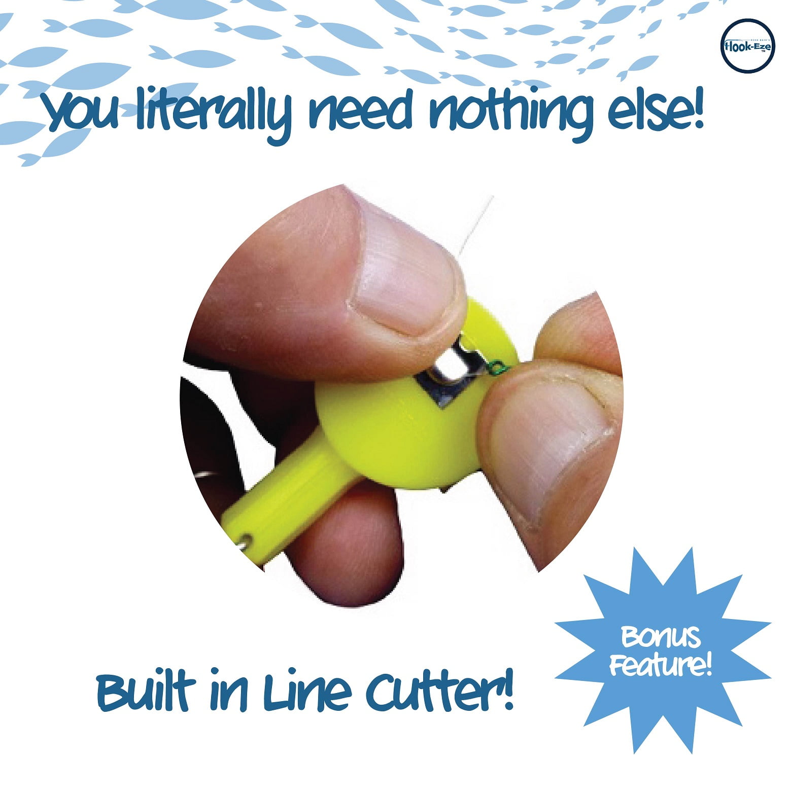 HOOK-EZE Fishing Gear Knot Tying Tool | Cover Fishing Hooks While Tying  Strong Fishing Knots, Stocking Stuffers Gifts for Men, Great Fishing
