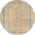 thumbnail image 1 of Ahgly Company Indoor Round Abstract Camel Brown Abstract Area Rugs, 3' Round, 1 of 6