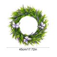 thumbnail image 3 of Spring & Summer Artificial Flower Wreath, Vibrant Faux Rose & Breath Floral Wreath for Wall, Window & Door Decor, Ideal for Easter, Weddings & Seasonal Home Decoration, 17.72in, C, 3 of 9