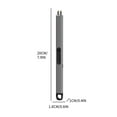 thumbnail image 3 of tzyudk Candle Lighter Plasma Lighters Windproof Flameless With USB Rechargeable Battery Double Affordable Useful Gray Metal, 3 of 3