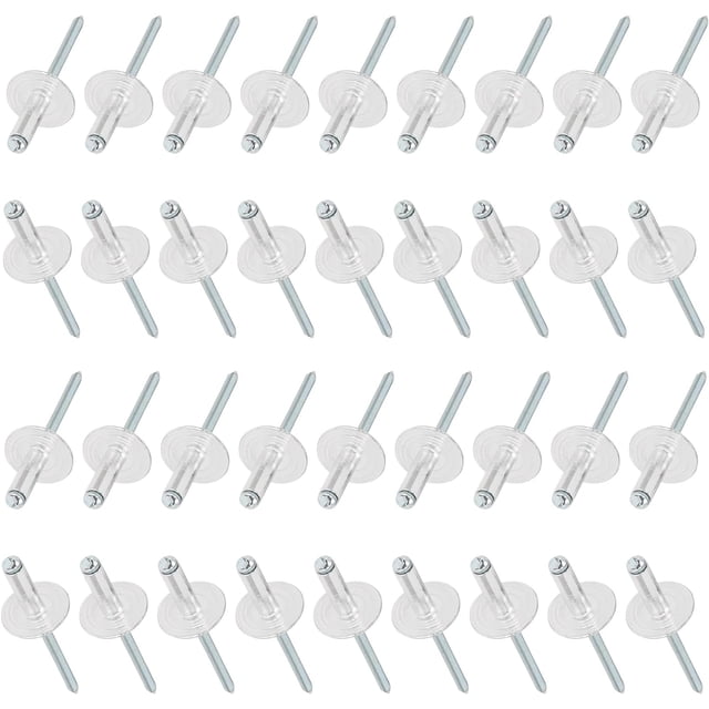 GFDYREE 50pcs 3/16 x 5/8 Inch (4.8 x 16 x 16 mm) Flange Aluminum Blind Rivet Set, Fastener Nails Pop Rivets Assortment Kit