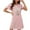 Pink, variant on HomeGardon Women's Sleepwear Nightgowns for Women,Fashion Print Medium Length Dress Oversized Short Nightgown Fashion Chest Print Short Sleeve Nightdress,S-XXL