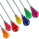 thumbnail image 3 of Lámpara estroboscópica A60, 8 unidades/lote, 7 colores, 8W, CA 100-240V, E27, B22, adecuada para fiesta, KTV, supermercado, 3 of 4