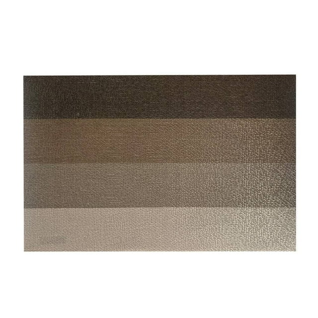 Mantel Individual Mainstays 4 Rayas 30x45 cm Rectangular Chocolate