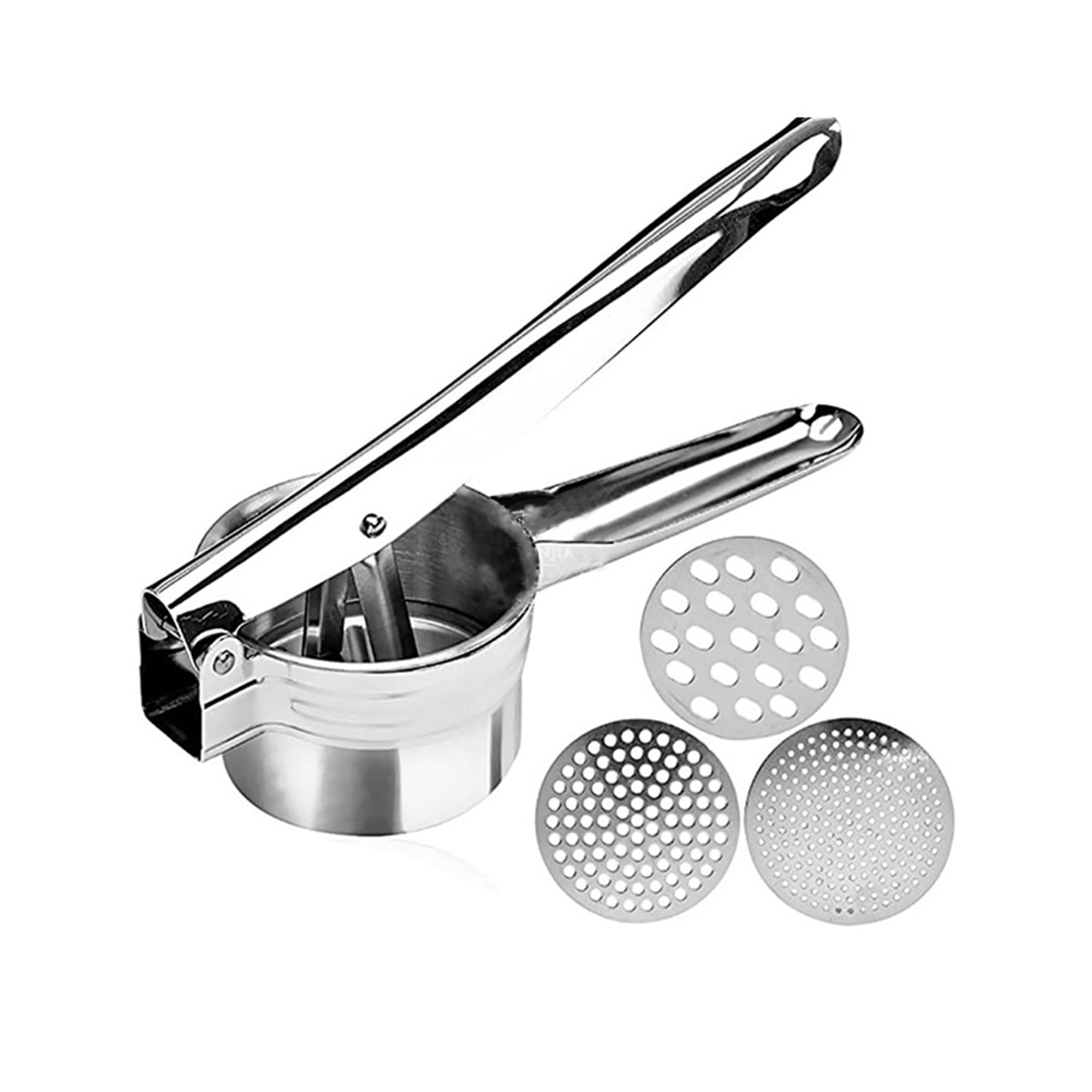 Potato Ricer Stainless Steel with 3 Interchangeable Fineness Discs