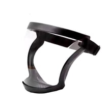 Full-Face Transparent Protection Mask with Adjustable Buckle - Reusable and Heat-Resistant Facial Shield for Safety in Work