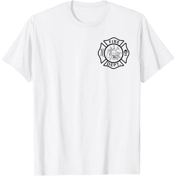 Nuvello Fire Department Rescue Firefighter Uniform Team T-Shirt Full Size S-5XL