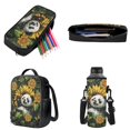 thumbnail image 3 of ZUXONGSY Panda Sunflower Butterfly Print Backpack Set for Elementary School Kids Backpack with Lunch Box Pencil Bag and Water Bottle Holder Bookbag Set for Teens Girls Boys, Pack of 4, 3 of 6