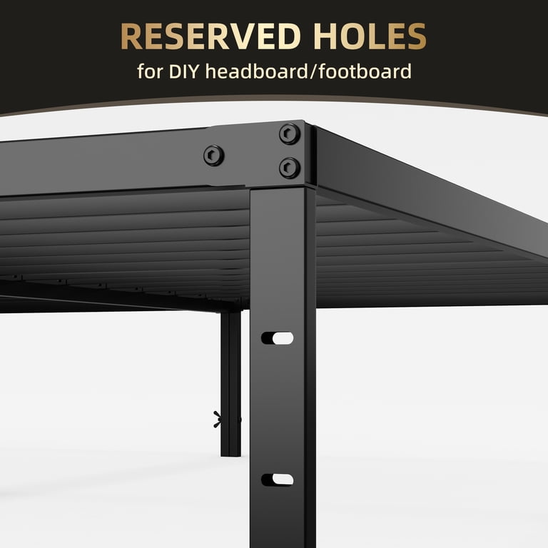 EDX 12" Metal Platform Bed Frame, King photo 7