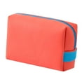 thumbnail image 4 of Bolsa de cosméticos impermeable para mujer, bolsas de maquillaje PU, bolsa de almacenamiento de artículos de tocador portátil para Naranja shamjiam Estuche cosmético de viaje, 4 of 6