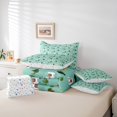 thumbnail image 6 of jejeloiu Cute Alpaca Bedding Comforter Set 7-Piece,Tropical Desert Cactus King Bedding Sets,Green White Bed Sheets For Girl Boys,Microfiber Bedroom Decor Reversible, 6 of 8