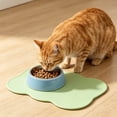 thumbnail image 7 of Pet Food Mat 17.32x10.63in Rectangular Silicone Raised Edge Spill Proof Non Shift Waterproof Dog Cat Feeding Bowl Pad for Floor Puppy Essentials by MPOISVA, 7 of 7