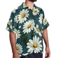 thumbnail image 2 of Daisy Men's Casual Hawaiian Button Down Short Sleeve Summer Beach Printed Shirt, 2 of 6