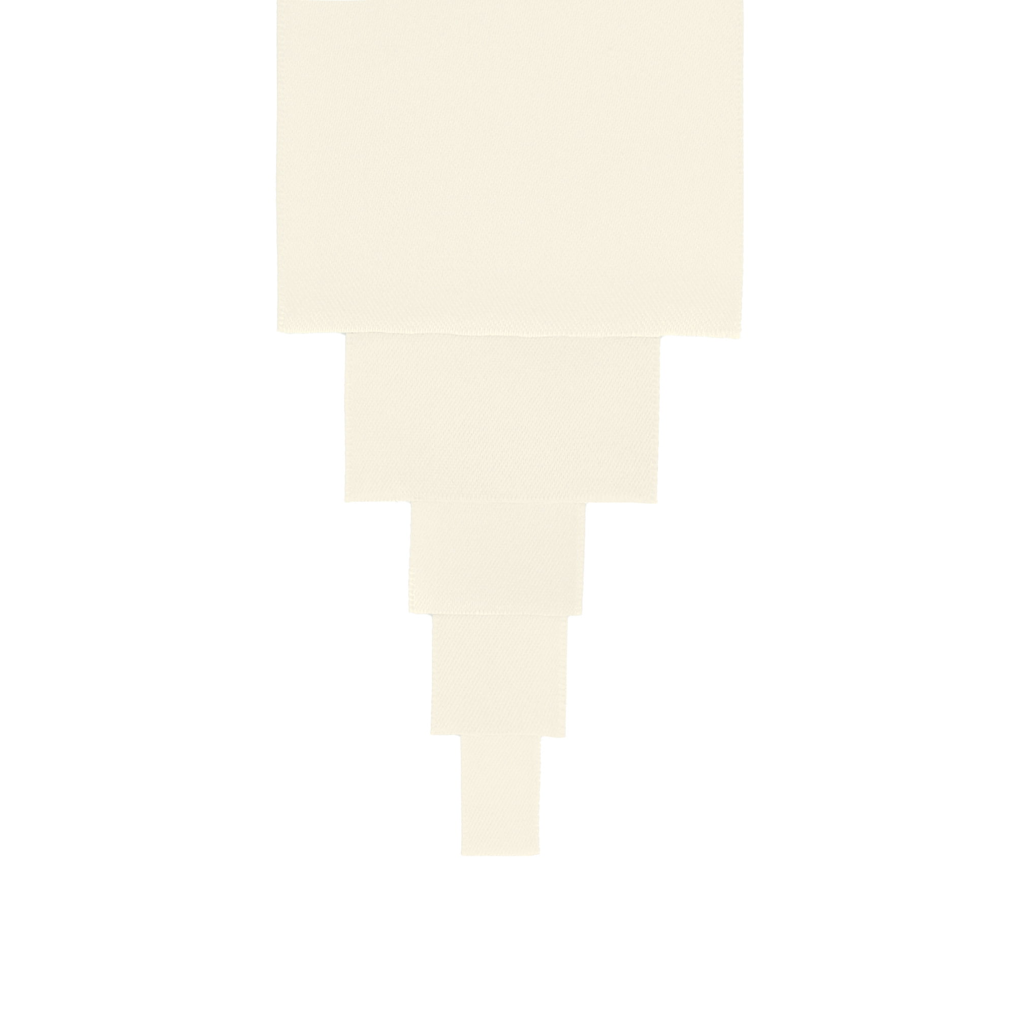 LaRibbons 5/8" White Single Face Satin Ribbon, 100 Yard