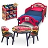 Cars - Disney Cars Riab-toddler Bed,bin,table & Chairs