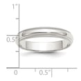 thumbnail image 5 of 925 Sterling Silver 4mm Half Round Milgrain Band Ring Size 5, 5 of 6