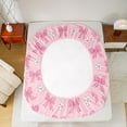 thumbnail image 5 of Homewish Kawaii Pink Bow Full Size Sheets for Teens, Dreamy Cherry Blossoms Bed Sheets, Fairy Tale Princess Sheet Sets, Luxury Bedroom Decor, 4pcs, 5 of 7