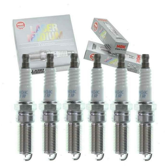 6 pc NGK Laser Iridium Spark Plugs compatible with Ford Edge 3.5L V6 2007-2011