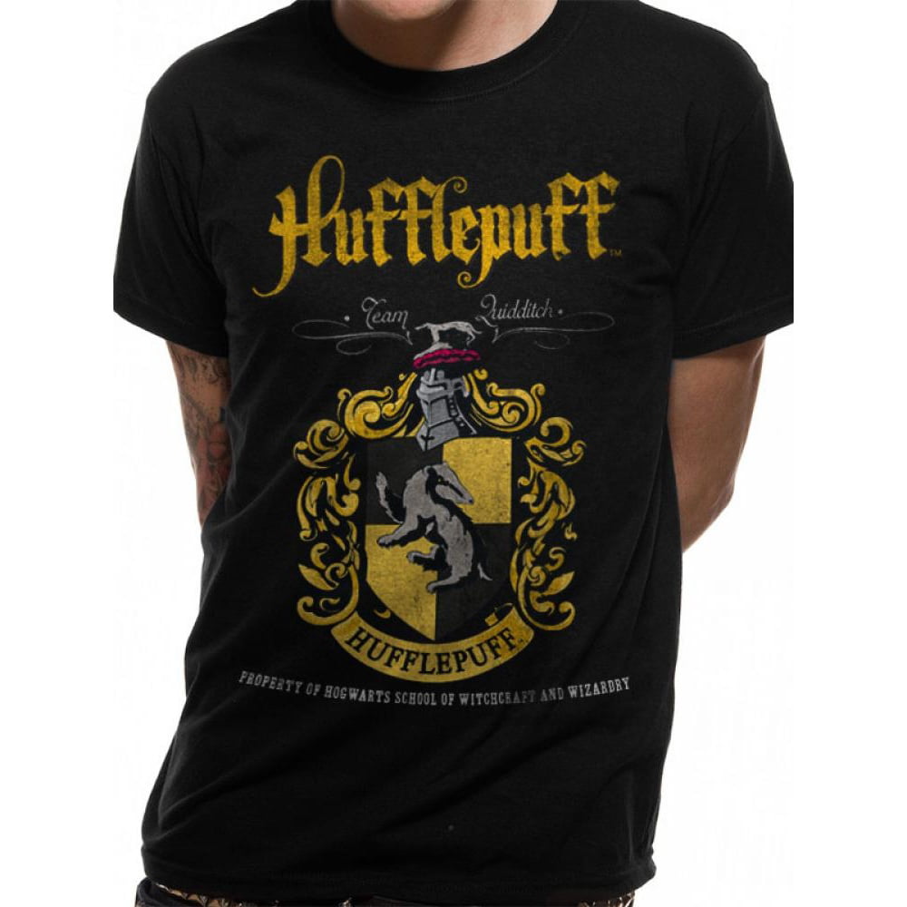 Harry Potter Hufflepuff Quidditch Mens Hogwarts T-shirt