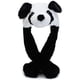 thumbnail image 1 of Lady Girl Plush Animal Ear Hat Juguete Regalo de cumpleaños con orejas movibles Empujando la gorra de animal Haz que las orejas muevan a la niña B-black White Jormftte MZQ-0613-1, 1 of 7